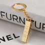 Luxury Man Car Key Rings Accessory Gold Key Chain Golden Keychains Keyrings Women Handbag Charms Pendant Metal Key Finder