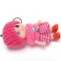 Малышка Кавайи мультфильм милый девочка игрушечные ключ кольца ремни милые мини -кукол подвесной подвесной шарм