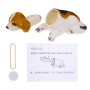 Universal Car Truck Lucky Beagle Dog Doll Doll Shake Head Ornament Decor Decor Toy Toy Piggy Bank, с двусторонней лентой