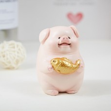 2 ПК ТЕРИЧЕСКИЕ ИЗОБРАЖЕНИЯ Симпатичные украшения для свиней (свиньи золотой рыбки)