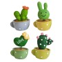 10 PCS Cute Shaking Head Spring Car Decoration Cake Baking Mini Potted Resin Decoration, Specification: Miper