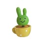 10 PCS Cute Shaking Head Spring Car Decoration Cake Baking Mini Potted Resin Decoration, Specification: Rabbit