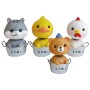 10 PCS Cute Shaking Head Spring Car Decoration Cake Baking Mini Potted Resin Decoration, Specification: Bears
