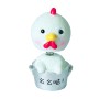 10 PCS Cute Shaking Head Spring Car Decoration Cake Baking Mini Potted Resin Decoration, Specification: Chick