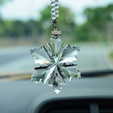 7006 Crystal Snowflake Car Car Decoration, цвет: прозрачный