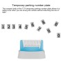 Multi-functional Creative Stereo Rotation Temporary Parking Number Plate / Car Mobile-phone Holder (Blue)