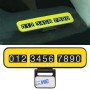 Creative Temporary Parking Card Car Sticker(Yellow)