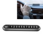 Hidden Number Metal Car Temporary Parking Number Plate Parking Card (Grey)