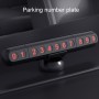 3R-2166 3 in 1 Multifunctional Car Parking Number Plate with Safety Hammer + Cutting Seat Belt