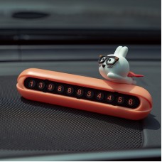 Creative Hidden Car Temporary Stop Sign Cartoon Car Decoration(Rabbit)