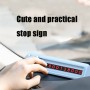 Cute Pet Car Temporary Parking Sign Moving Car Phone Number Plate Hidden Car Decoration Supplies(Yellow)