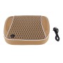 Car Family Back Waist Electric Vibration Massage USB Charging Pillow Mat (Khaki)