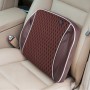 Car Family Back Waist Electric Vibration Massage USB Charging Pillow Mat (Brown)