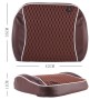 Car Family Back Waist Electric Vibration Massage USB Charging Pillow Mat (Brown)