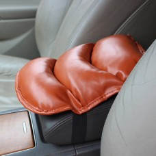 Comfortable Automotive Armrest Mats, Size: 28x20cm(Brown)