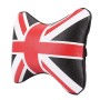 2 PCS UK Flag Pattern Car Headrest Bone Pillow(Black)