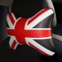 2 PCS UK Flag Pattern Car Headrest Bone Pillow(Black)