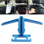 Creative Multi-functional Auto Car Seat Hanger Holder Hooks Clips for Bag Purse Cloth, Safety Handle (Blue)