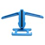 Creative Multi-functional Auto Car Seat Hanger Holder Hooks Clips for Bag Purse Cloth, Safety Handle (Blue)