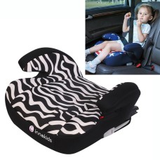 Kids Children Zebra Print ISOFIX Interface Car Booster Seat Heightening Cushion, Fit Age: 3-12 Years Old