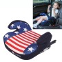 Детские дети полосатый звездный принт isofix interface Car Booster Seat Seating Seating Cushion, Fit Age: 3-12 лет