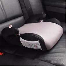 Kids Children Safety Car Booster Seat Pad Mat Heightening Cushion Gray, Fit Age: 4-8 Years Old