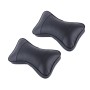 2 PCS MLC-06 Car Neck Pillow Soft Version Lovely Breathe Car Auto Head Neck Rest Cushion Headrest Pillow Pad (Black)