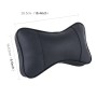 2 PCS MLC-06 Car Neck Pillow Soft Version Lovely Breathe Car Auto Head Neck Rest Cushion Headrest Pillow Pad (Black)