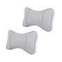 2 PCS MLC-06 Car Neck Pillow Soft Version Lovely Breathe Car Auto Head Neck Rest Cushion Headrest Pillow Pad (Grey)