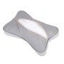 2 PCS MLC-06 Car Neck Pillow Soft Version Lovely Breathe Car Auto Head Neck Rest Cushion Headrest Pillow Pad (Grey)