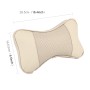 2 PCS MLC-06 Car Neck Pillow Soft Version Lovely Breathe Car Auto Head Neck Rest Cushion Headrest Pillow Pad (Khaki)