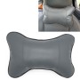 Four Seasons Breathable Leather Surface Car Neck Pillow Head Pillow(Grey)