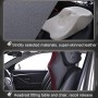 Dual-purpose Rebound Memory Foam Car Headrest Pillow Breathable Waist Back Cushion(Black)