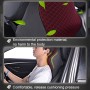 Dual-purpose Rebound Memory Foam Car Headrest Pillow Breathable Waist Back Cushion(Coffee)