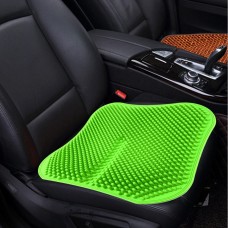 Автомобильная сиденья подушка без спины массаж с высокой памятью силиконовой воздухопроницаемый сетчатый кремнеопочечный ваговый сиденье (зеленый)