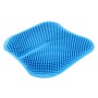 Car Seat Cushion  Backless Massage High Memory Silicone Breathable Mesh Silica Gel Car Seat Covers(Blue)