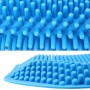 Car Seat Cushion  Backless Massage High Memory Silicone Breathable Mesh Silica Gel Car Seat Covers(Blue)