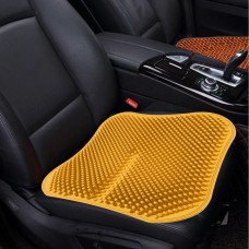 Автомобильная сиденья подушка без спины массаж с высокой памятью силиконовой воздухопроницаемый сетчатый кремнеопочечный автомобильный сиденье (желтый)