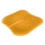 Car Seat Cushion  Backless Massage High Memory Silicone Breathable Mesh Silica Gel Car Seat Covers(Yellow)