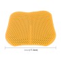 Car Seat Cushion  Backless Massage High Memory Silicone Breathable Mesh Silica Gel Car Seat Covers(Yellow)