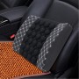 Four Season Chemical Fiber Wrapping Lumbar Seat Relaxation Waist Support Cushion for Car Office Family (White)