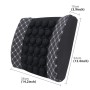 Four Season Chemical Fiber Wrapping Lumbar Seat Relaxation Waist Support Cushion for Car Office Family (White)