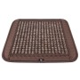 Universal Summer Leather Mesh Breathable Cool Massage Cushion Mat with Maple Wooden Bead for Car Family Office