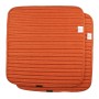 2 PCS Universal Four Seasons Anti-Slippery Cushion Mat for Car Family Office(Orange)