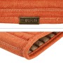 2 PCS Universal Four Seasons Anti-Slippery Cushion Mat for Car Family Office(Orange)