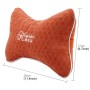 2 PCS KCB Car Auto Season Universal Cotton Neck Rest Cushion Leather Head Pillow Mat(Brown)