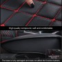 Car Leather Full Coverage Seat Cushion Cover, Standard Version, Only One Seat(Black Red)