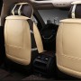 Car Leather Full Coverage Seat Cushion Cover, Standard Version, Only One Seat(Beige)