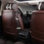 Car Leather Full Coverage Seat Cushion Cover, Luxury Version, Only One Front Seat(Coffee)