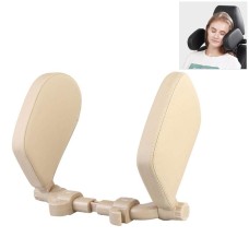 Car Seat Headrest Car Neck Pillow Sleep Side Headrest for Children and Adults (Creamy-white)